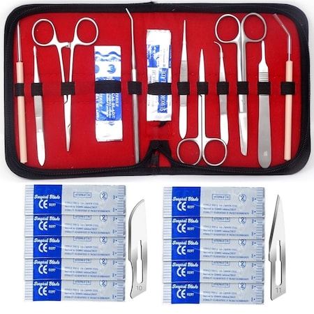 A2Z Scilab Dissecting Kit 21 Pcs Stainless Steel Introductory Level Set Complete With Storage Case A2Z-ZR-KIT-82